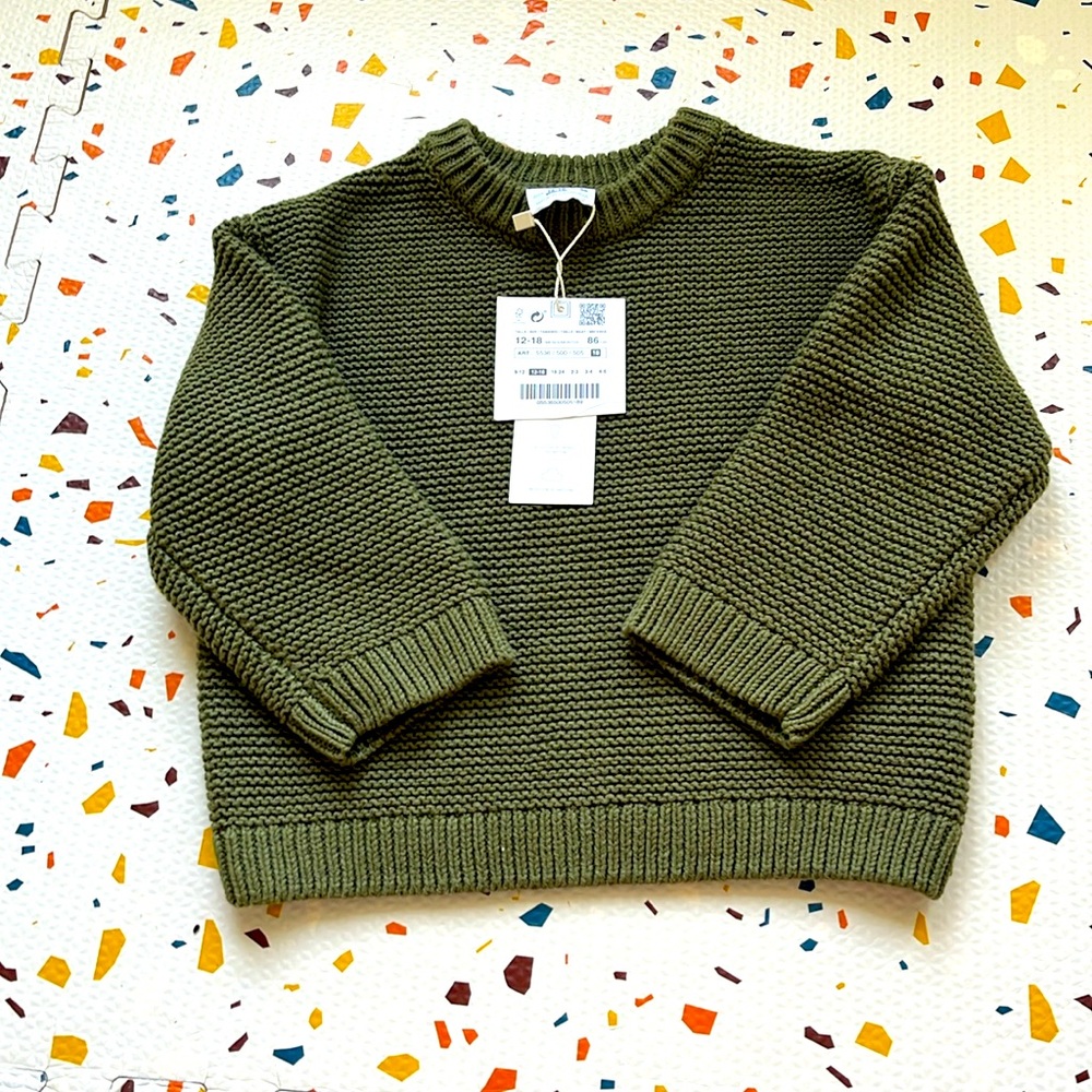 NWT Zara Knit Sweater; 12-18 months